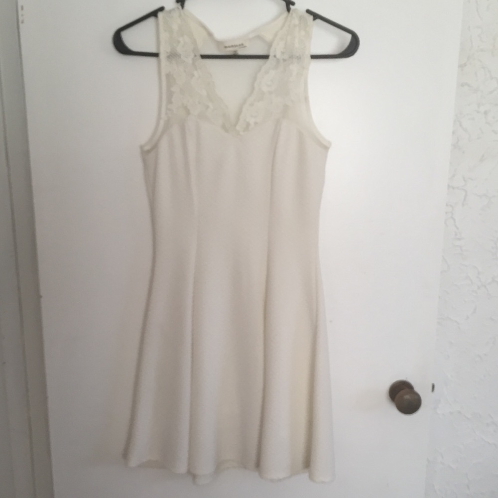 White dress with lace accents